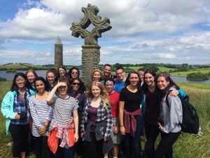 Our USA students at Devenish Island, Fermanagh 